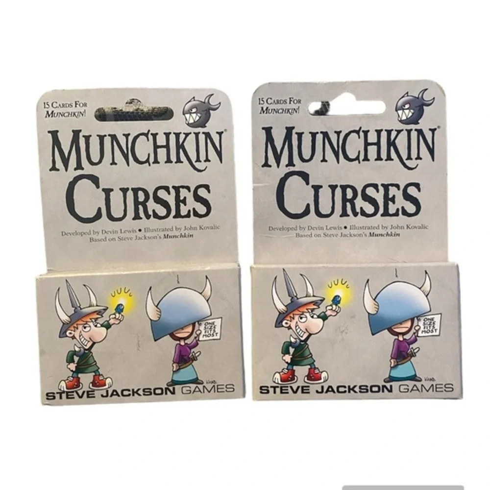 New! 2 /$18! 2 Packs Munchkin Curses Card Game